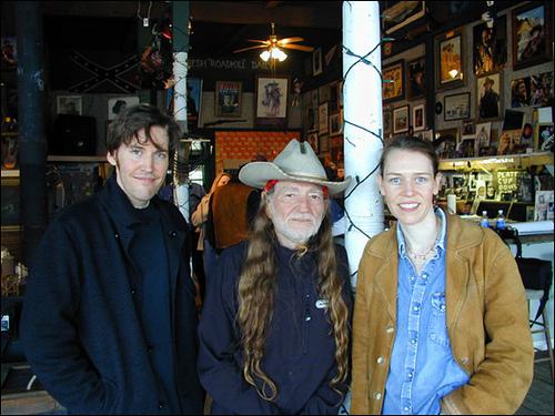 Dave, Willie Nelson and Gillian